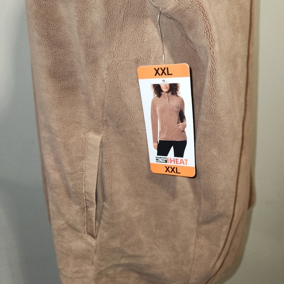 NEW 32° Heat 1/4 Button Sweater Women's Size XXL - Picture 5 of 6